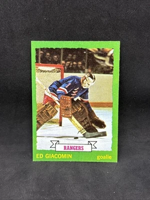 1973 Topps Hockey #140 Ed Giacomin EX/MT 1 - Image 1 of 2