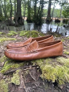 Martin Dingman Men’s 12 M OID SADDLE LEATHER DRIVING LOAFERS - Picture 1 of 11