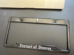 TELAIO TARGA FERRARI DENVER COLORADO Made In USA concessionario OEM - Foto 1 di 4