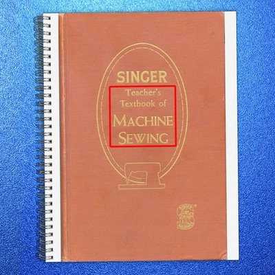 SINGER Teacher's Textbook of Machine Sewing Manual BINDER - TOUGH JACKET - Image 1 of 4