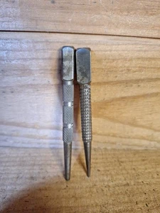 Zwei Vintage gehärtete Stahl Nagel Set Locher Fräser Falls Stanley - Bild 1 von 7