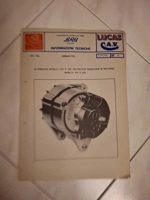 LUCAS C.A.V. - BRB  ALTERNATORI MODELLO 15AC 16AC REGOLATORI VOLTAGGIO 4TR  -8TR - Immagine 1 di 4