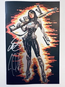 G.I. Joe #1 Virgin Foil 2x firmato Mark Brooks Joshua Williamson SDCC con certificato di autenticità - Foto 1 di 1