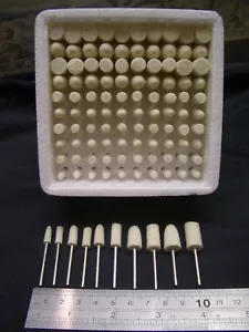 100 pieces FELT wool polishing rotary point burrs bob polishers polish tools - Picture 1 of 3