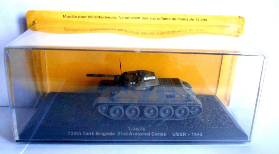 Die Cast 1/72 T-34/76 130th Tank Brigade 21st Armored Corps USSR - 1942 - Image 1 of 1