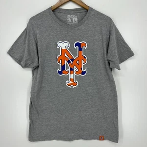 The 7 Line T-Shirt Men's L Gray New York Mets Baseball MLB T7L Short Sleeve Logo - Picture 1 of 9