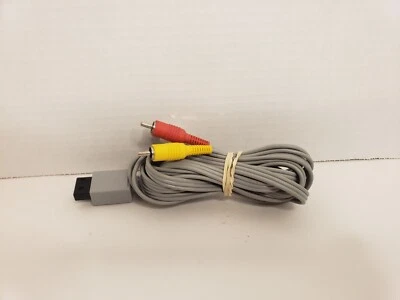 OEM Nintendo RVL009 AV Cable - Gray, Tested - Image 1 of 3