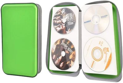 72盘CD盒收纳盒绿色DVD VCD携带便携式支架存储袋专辑 — 第 1/4 张图片