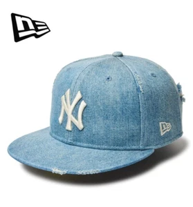 NEW ERA 59FIFTY Damaged Series New York Yankees 12.3oz Washed Denim 14388855 New - Picture 1 of 10