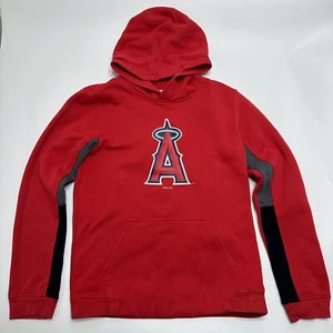 Los Angeles Angels MLB Red Pullover Hoodie Sweatshirt Sz Youth XL 18/20 Baseball - Picture 1 of 11