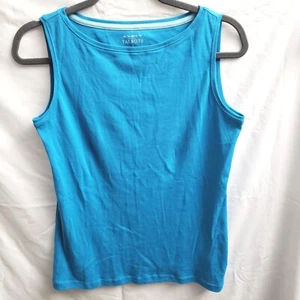 Talbots Damen Gr. S türkisblau Tanktop Shirt Bluse ärmellos 97% Baumwolle 1036 - Bild 1 von 5