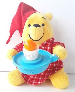  Winnie the Pooh TOMY Night Night Pooh Bed Night Stuffed Bear - Working 