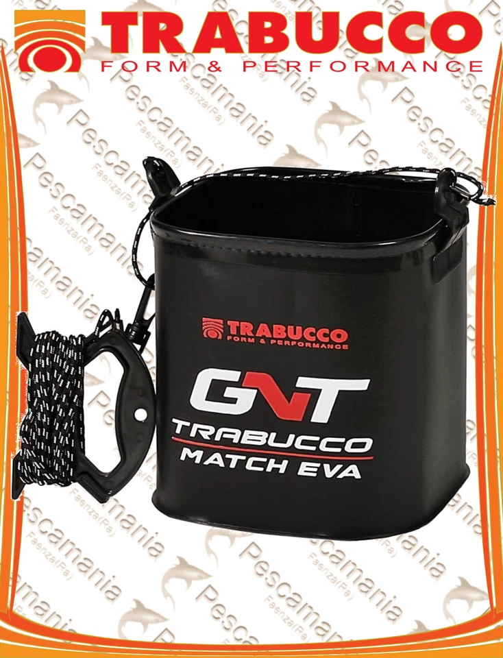 Secchiello PVC Trabucco con corda prendi acqua richiudibile 20x20x20cm - Image 1 of 1