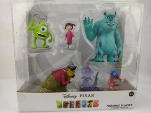 Disney Pixar Mostri Figurine Playset Set Cake Topper da Collezione - 6pz - Foto 1 di 8