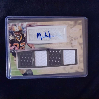 2011 Topps Prime Patch Auto Relics Level 6 Mark Ingram Rookie /199 #PVIMI - Image 1 of 2