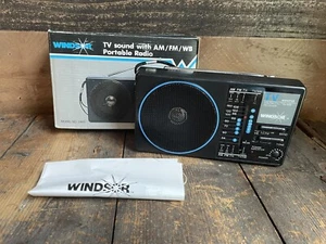 Vintage WINDSOR TV sound with AM/FM/WB Portable Radio w/ Manual New In Box 2465 - Picture 1 of 8