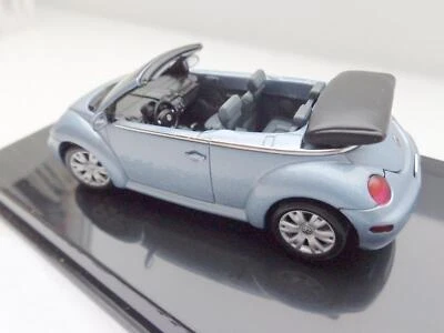 Volkswagen VW New Beetle Cabrio Modellauto Autoart 1:43 Speed Blu Metallizzato - Immagine 1 di 3