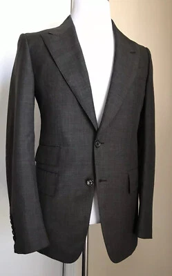 NWT $3970 TOM FORD Men Giacca Jacket Blazer DK Gray 36 US/46 Eu Switzerland - Image 1 of 4