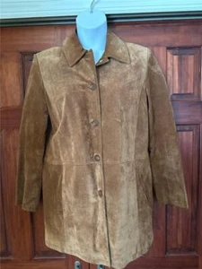 Style & Co. Suede Pants Coat Suede Coat Size Large - Picture 1 of 9