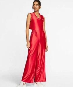 Nike-Sportswear Icon Clash Red Retro Jumpsuit Small EUC - Imagen 1 de 20