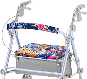 Universal Rollator Walker Seat Cover,Washable Backrest Cover for Seniors,Island - Picture 1 of 6