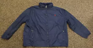 BIG & TALL New Polo Ralph Lauren Men's Windbreaker - Size 1XB - Navy Blue - Picture 1 of 9