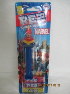 PEZ+CANDY & DISPENSADOR+MARVEL "CAPTAIN MARVEL"+VIENE CON 3 CANDY - Imagen 1 de 3