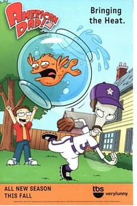 American Dad TBS 2014 programa de televisión promoción anuncio impreso arte de pared - trae el calor - Imagen 1 de 4