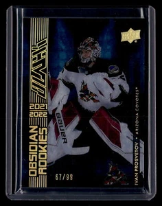 2021-22 SPx - UD Black Obsidian Rookies Gold - #OR-27 Ivan Prosvetov - /99 - Picture 1 of 2