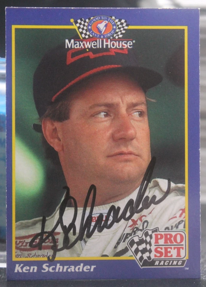 Ken Schrader - 1992 Pro Set Maxwell House #15 - Autographed - Image 1 of 1