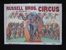 1940 Elefantenposter - Teddy der New Yorker Pferderennbahn Elefant - Russell Brothers