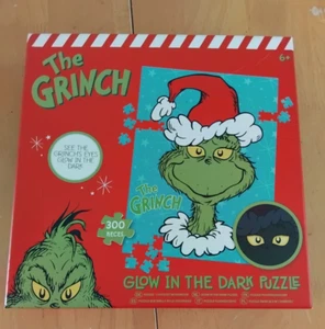 The Grinch Glow in The Dark Christmas Jigsaw Puzzle 300 Pieces ideal gift - Picture 1 of 3
