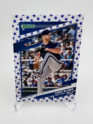 2021 Panini Donruss Corey Kluber Independence Day Parallel #63 - Image 1 of 2