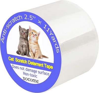 Nastro Antigraffio per Gatti, Protezione Antigraffio per Porte Da 6,35 Cm X 10 M - Immagine 1 di 4