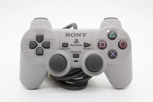 Offizieller Sony PlayStation 1 PS1 Analog Grau OEM Controller SCPH-1200 Joysticks - Bild 1 von 8