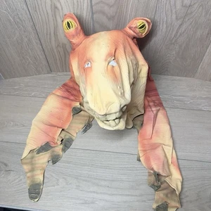 Vintage Star Wars Glas Glas Binks Maske Kostüm Cosplay Gummi PVC Lucas Filme EUc - Bild 1 von 11