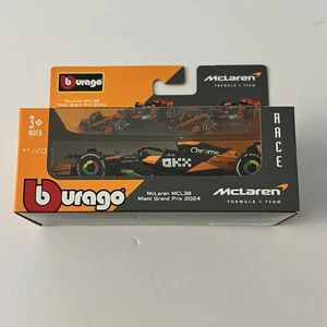 2024 #81 Oscar Piastri McLaren Miami GP MCL38 1/43 Bburago Formula 1 F1 Diecast - Picture 1 of 9