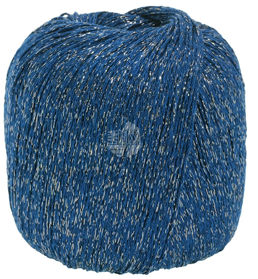 Wolle Kreativ! Lana Grossa - Brillino - Fb. 27 dunkelblau silber 25 g - Bild 1 von 1