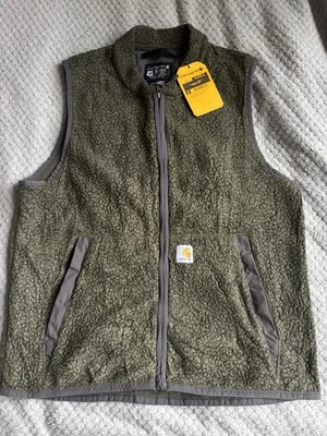 Carhartt Fleece Vest Relaxed Fit Size Medium Brand New With Tags -Model OV4995-M - Image 1 of 4