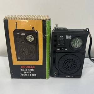 Radio tascabile AM/FM a stato solido vintage Deville modello 2579 - Foto 1 di 10