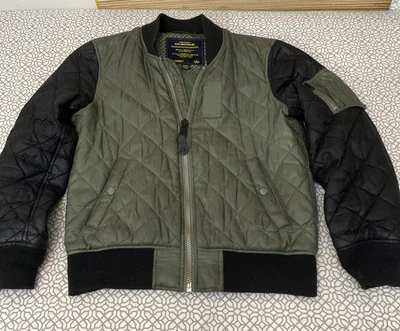 ALPHA INDUSTRIES MA-1 Flight Bomber Jacket Men's Small  Lined Green Black - Image 1 of 4