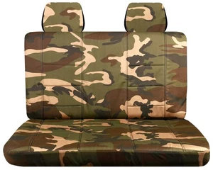 Truck Bench seat cover urban camo brown green fits 92-93Chevy S10 bench seat+2HR - Bild 1 von 7
