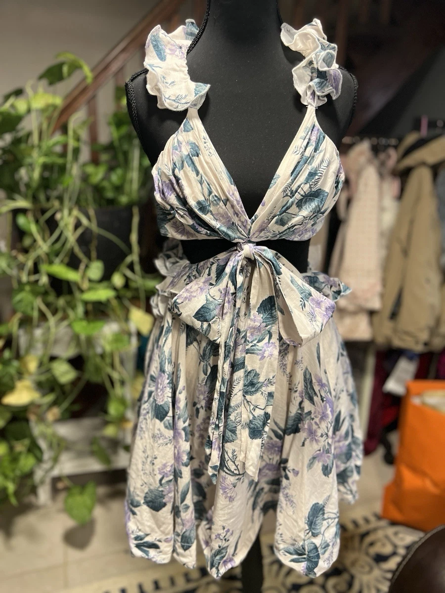 美品】ZIMMERMANN オールインワンフラワープリントミニドレス 美品