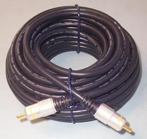 PRO SIGNAL - Kabel Phono (RCA) Lelaki ke Lelaki 10m Hitam - Image 1 of 1