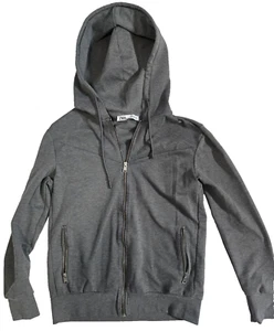 Zara Grey Hooded Full Zip Men's Jacket Size M - Picture 1 of 5