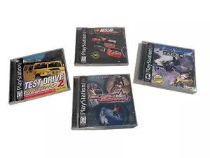 Playstation 1 Games Racing, Car, Snowboarding & more Bundle Of 4 With Manuals - Picture 1 of 3