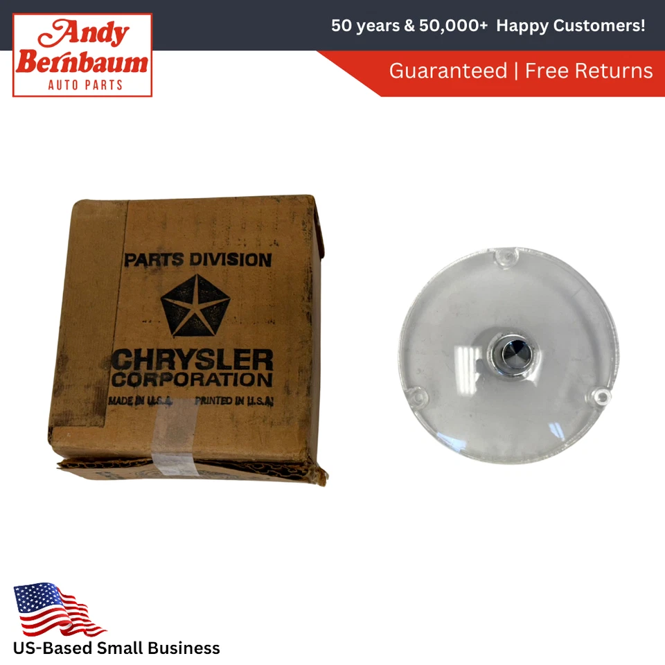 Lámpara de luz de estacionamiento satelital Plymouth Belvedere 1966 lente transparente NOS 2585026 Foto 1 de 4