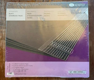 New NIP Creative Memories Scrapbook Album 7x7 BLACK Refill Pages 12 / Pack - Picture 1 of 2