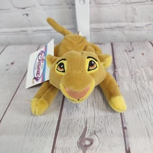 Vintage Disney Store Simba aus dem König der Löwen Sitzsack Plüschtier 8 Zoll Neu mit Etikett - Bild 1 von 3
