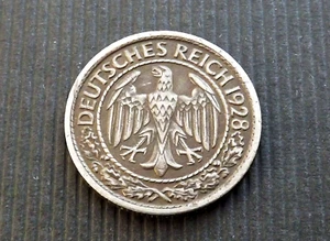 Germany Weimar 1928-G 50 Reichspfennig VF C8300 - Picture 1 of 2